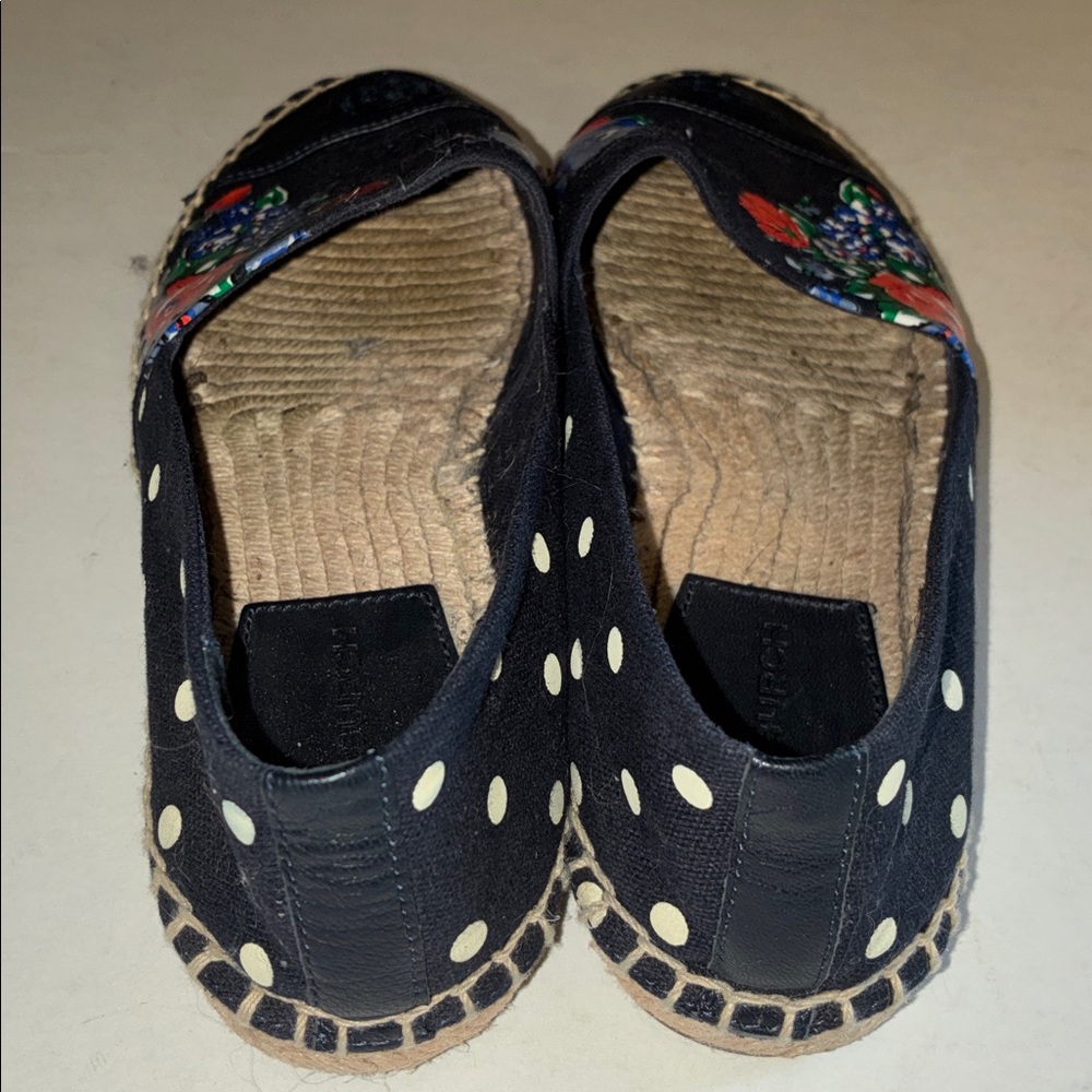 Tory Burch Navy Tea Rose Espadrilles Flats 6.5 - Picture 5 of 9